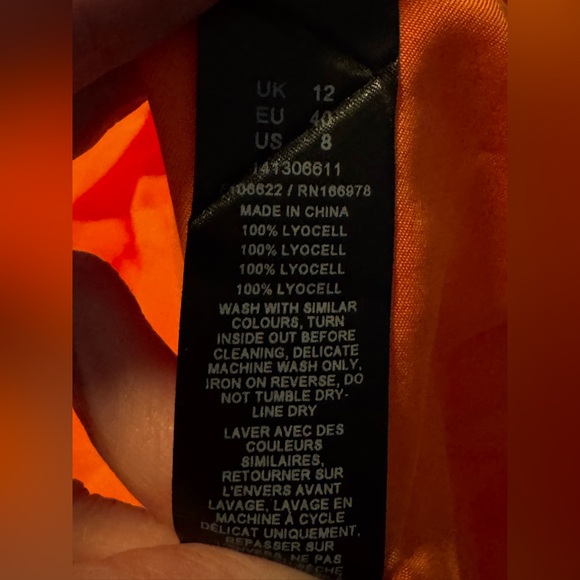 ASOS DESIGN cupro bandeau maxi dress in papaya - Picture 8 of 12